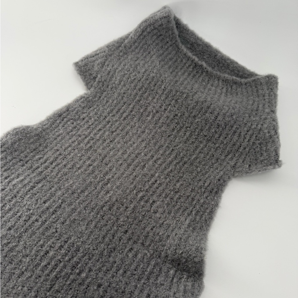 Paloma Wool Rare Alpaca Wool Blend Halter Turtleneck Sleeveless Knitted Sweater